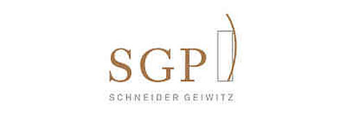 SGP Schneider Geiwitz & Partner Wirtschaftsprüfer Steuerberater Rechtsanwälte PartGmbB Logo für Stelleninserate und Ausbildungsstellen